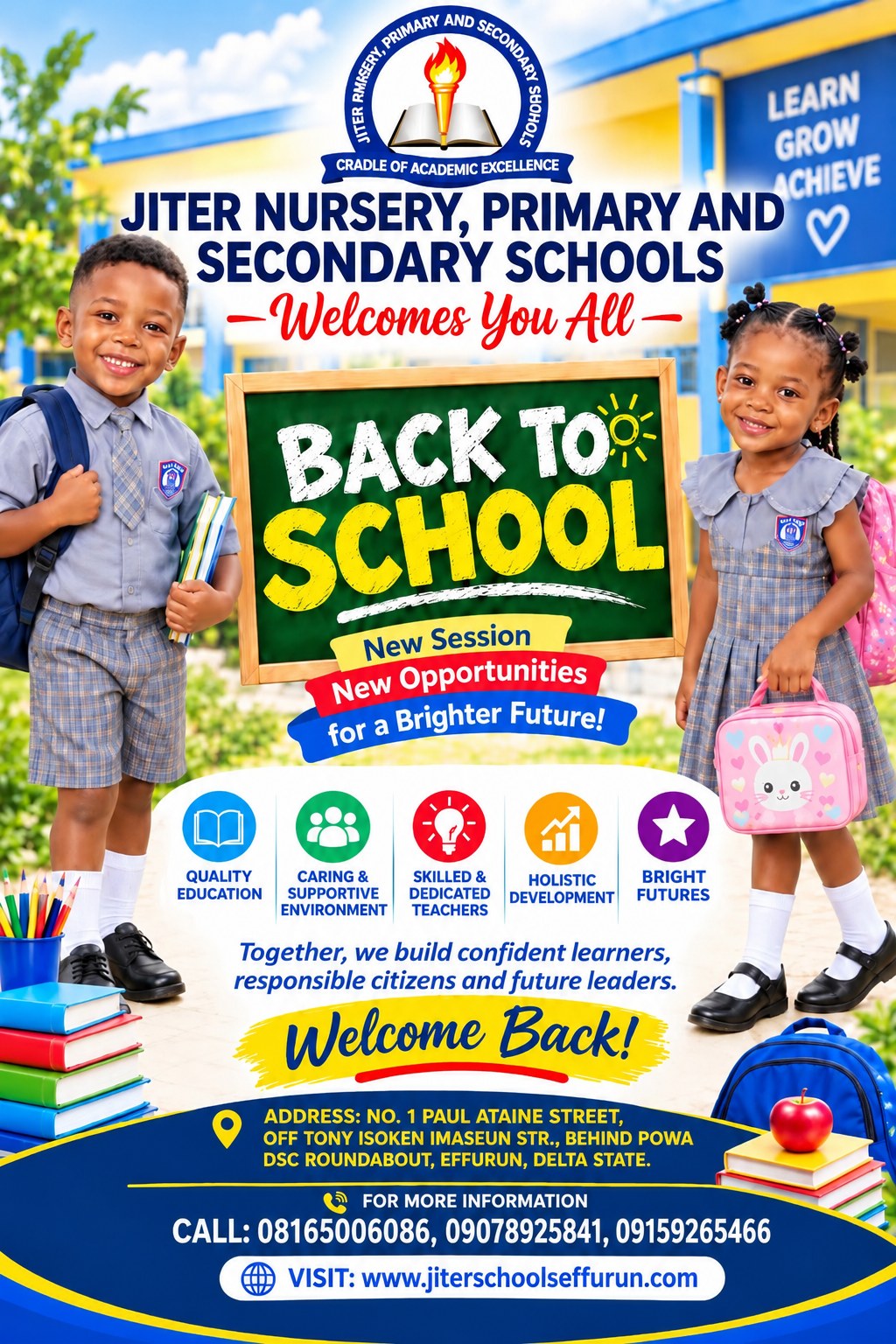 Jiter Schools — Back to School, New Session 2026 / 2027